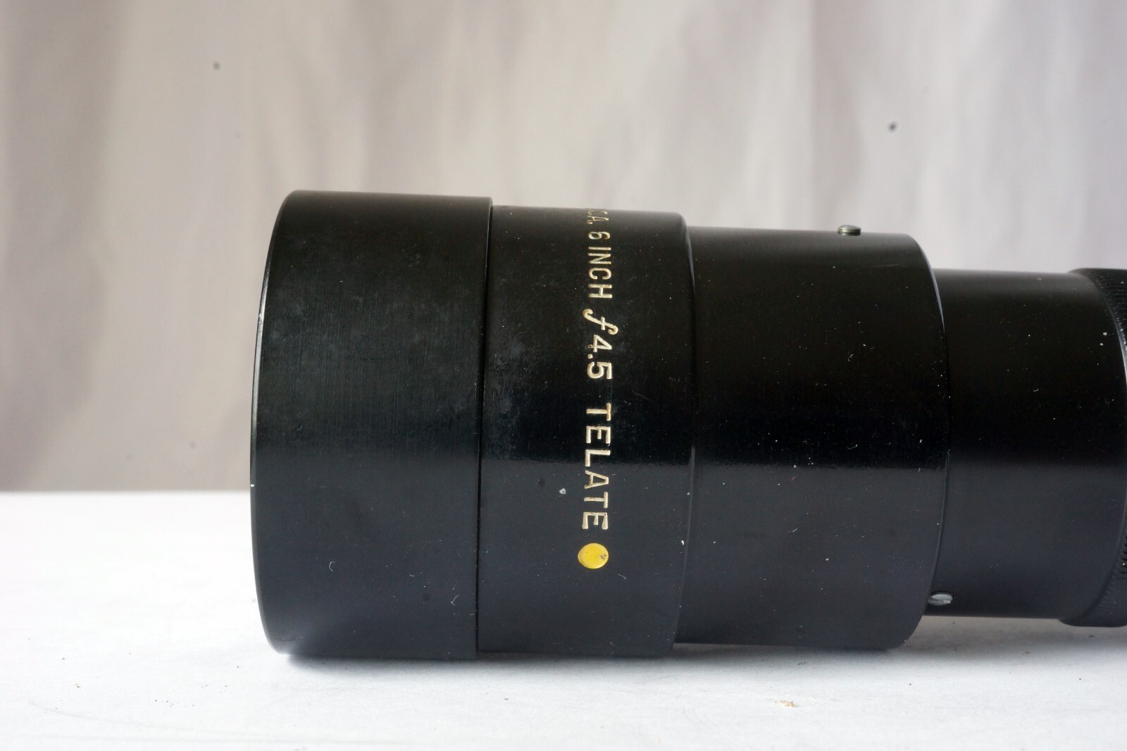 B & H Telate 6″ 150mm F4.5 Black Cine Camera Lens C Mount Good Working Order
