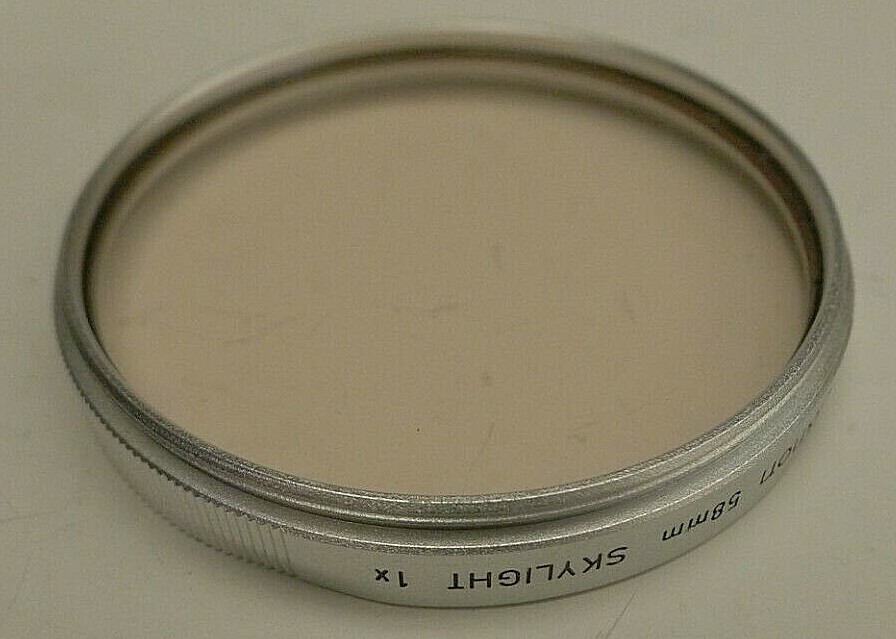 Canon 58mm Skylight 1x Lens Filter +Original Case – Made in Japan