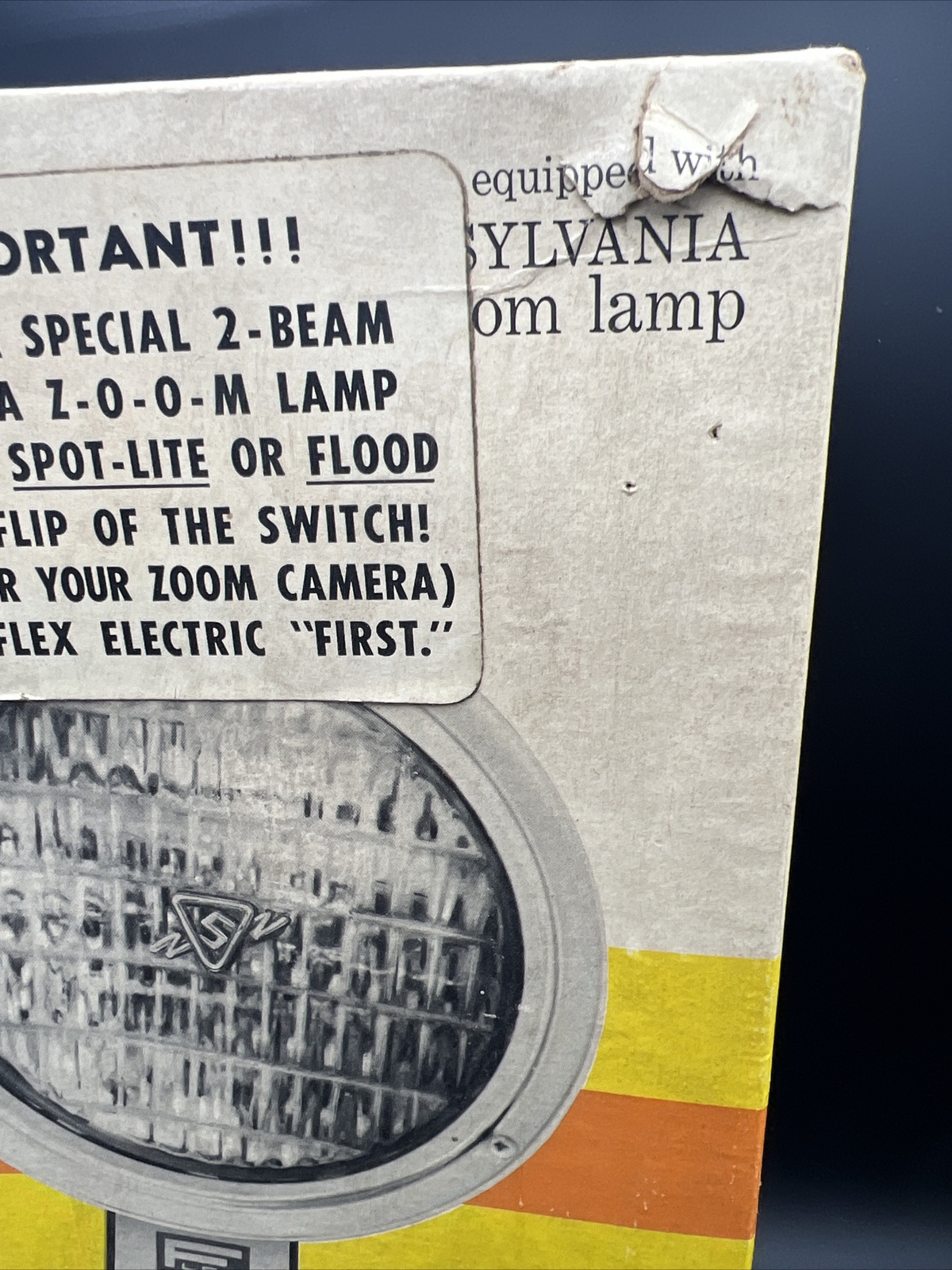 Sylvania Mobilite Twin Beam Spot Flood Light Zoom Lamp Photo Camera Works Used