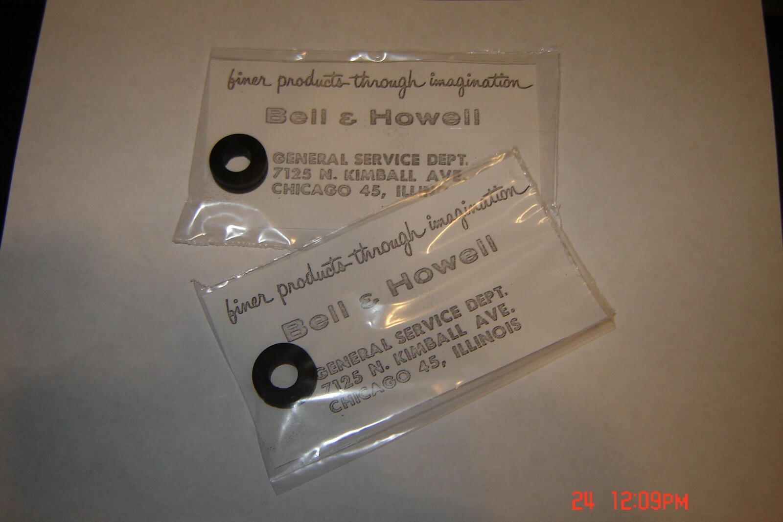 DUAL-8 RUBBER FEED TIRE’S Bell & Howell 456 and Up,Sears DU-ALL EIGHT,TWO PIECES