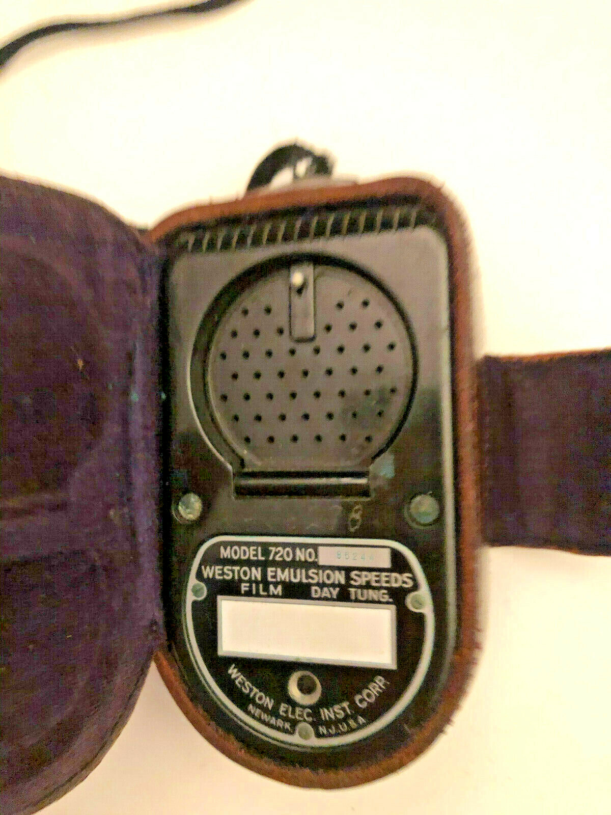 VINTAGE WESTON MASTER CINE EXPOSURE METER MODEL 720 WITH CASE & STRAP Great Cond
