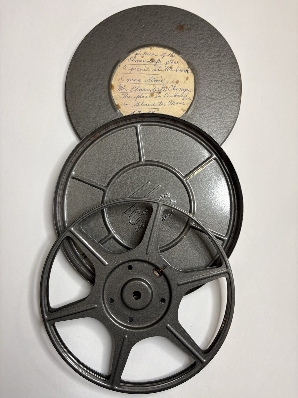 Vintage 8mm Reels And Storage Containers Empty Compco Set Of 2