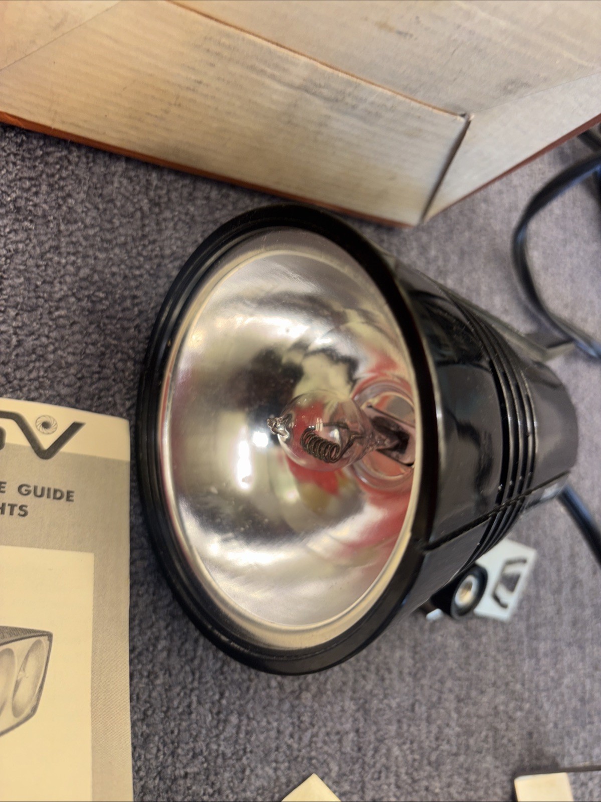 Vintage Glenwood Movie Light For Super 8 Cameras Box Instructions Acc. Tested