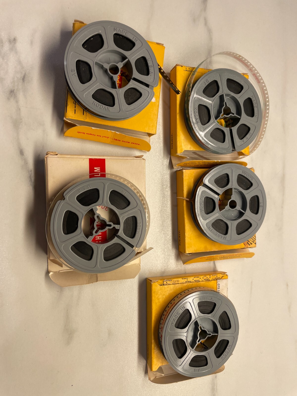 21 VTG Film Reel Lot Bell & Howell Goldberg Bros Super 8/8 Mm