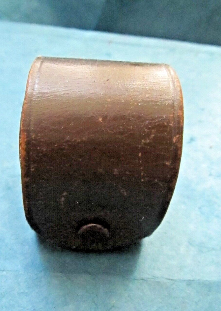 Vintage brown leather camera filters/accessories holder by Lord