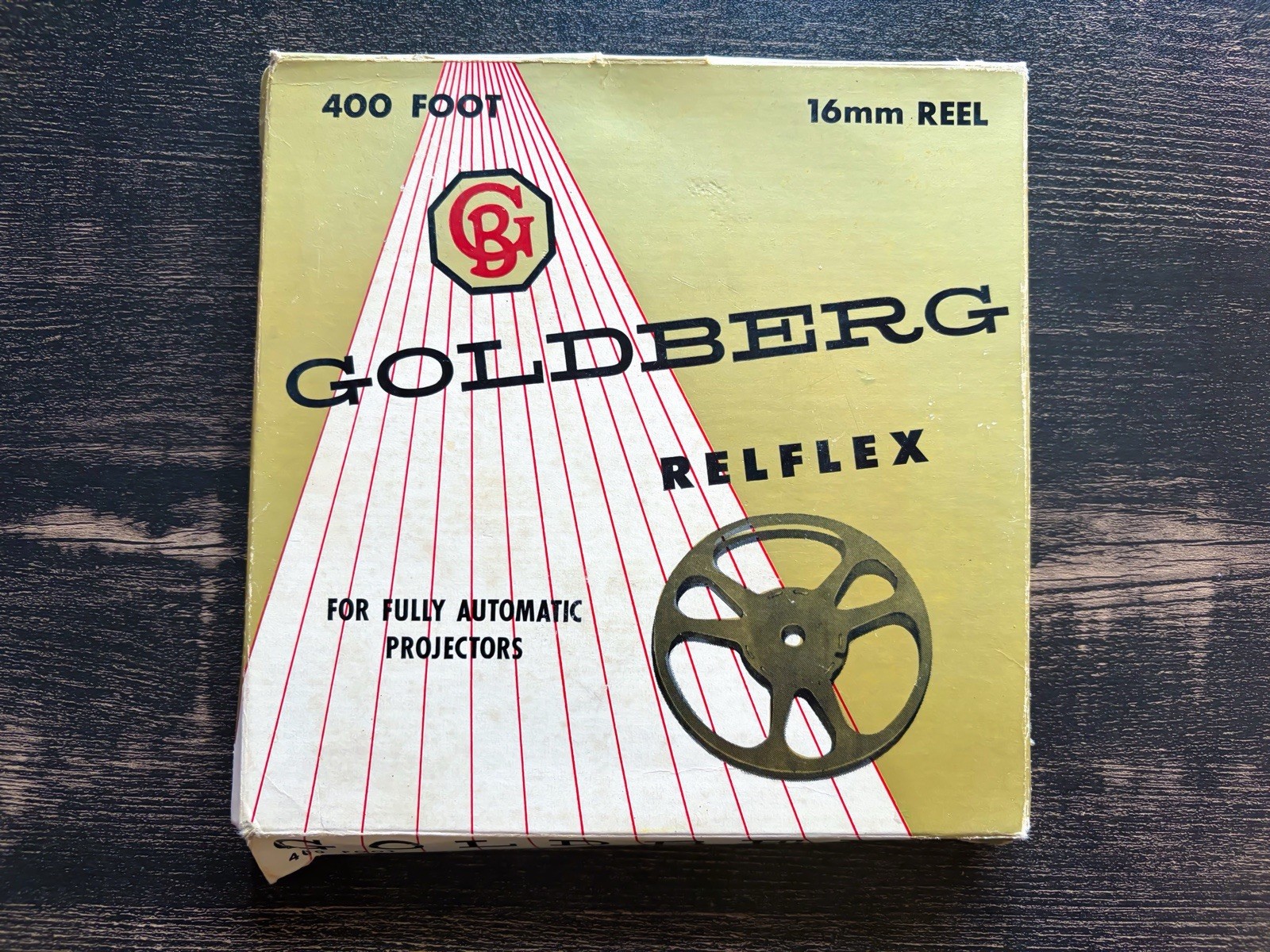 Vintage Goldberg Reflex 16mm Kodascope Film Reel w Original Box