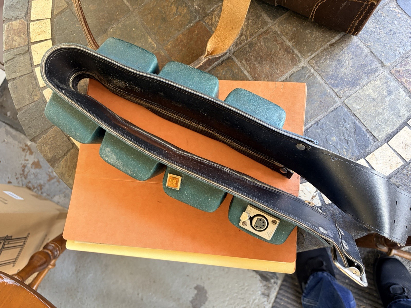 3 Cine 60 Nickel cadmium Power Belts & Cameraman Leather Case NY Comptroller