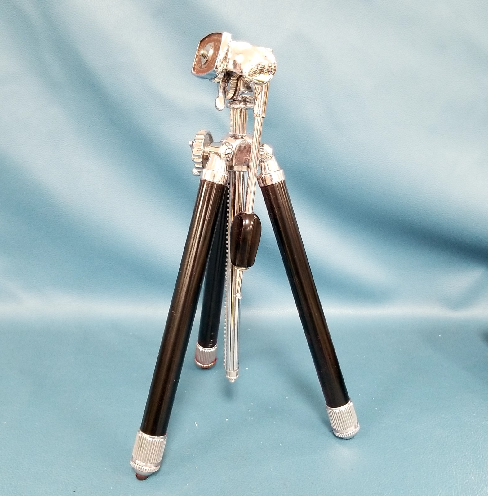 Vintage Vivo Camera Tripod Telestar In Original Leather Case Japan