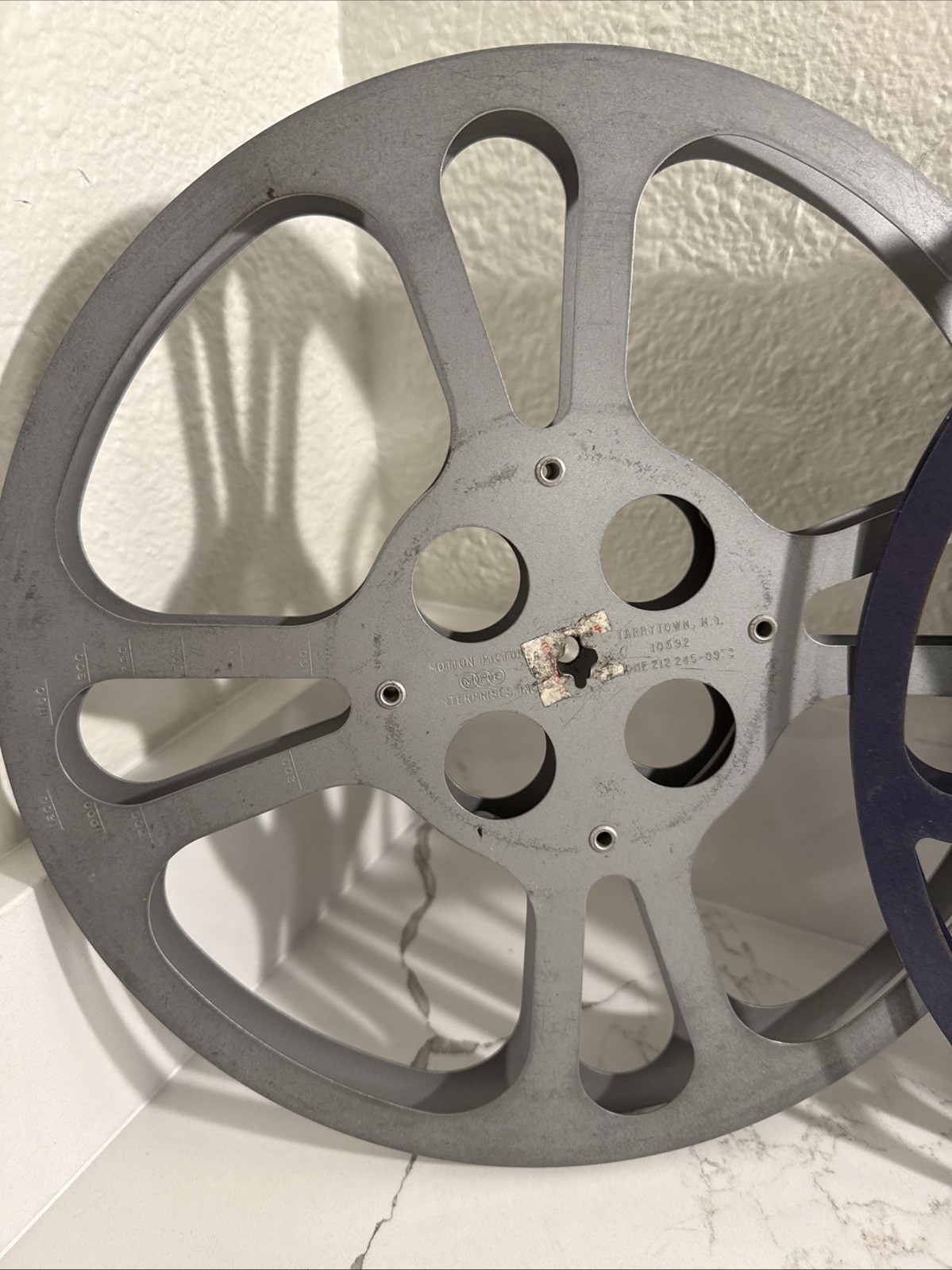 6 Vintage Metal Film Reels – Goldberg Bros, Plio-magic, Motion picture Enterpris