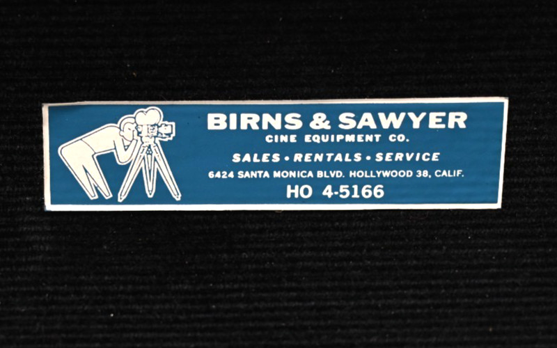 VINTAGE Birns & Sawyer Hollywood Aluminum Transit Case 1950s? Cinema Long Lens