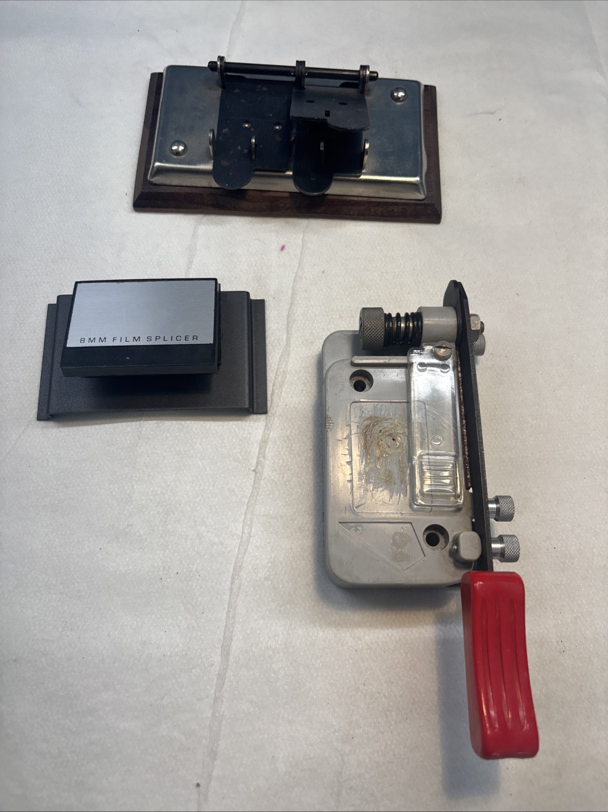 Vntg Photography 2 x 2 Cardboard Slide Cutter Slicer. Garnet And 8MM Splicers