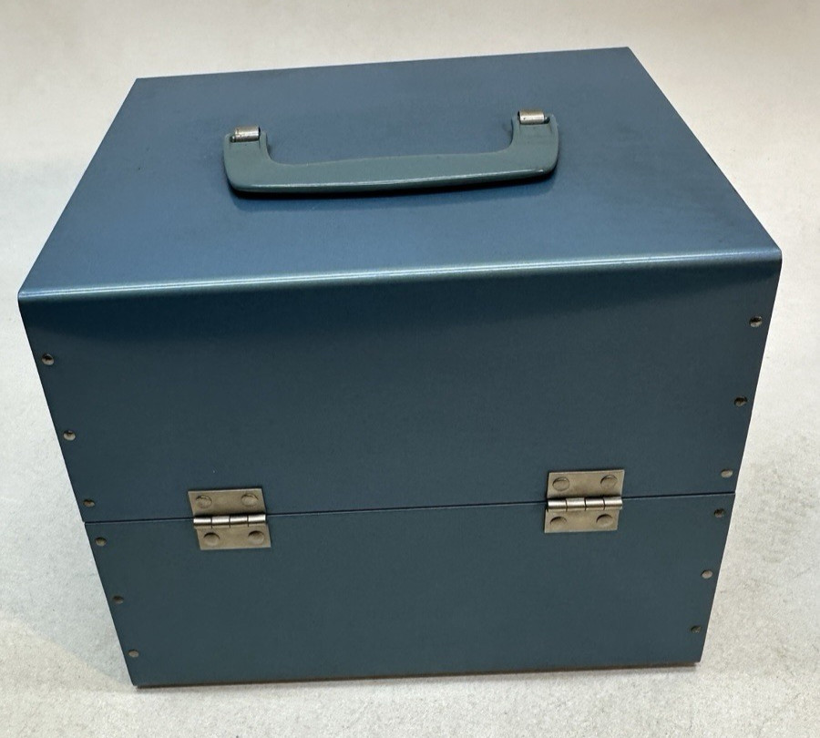 Bruce Dual 8mm Film Storage Case 12 Slot 4 Metal Reel Canister Korvette Scherer