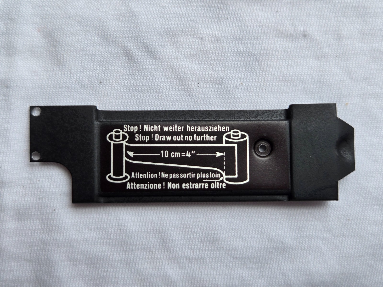OEM Parts Leitz Leica Film Loading Instruction Inner Plate for 3f/IIIf/3g/IIIg