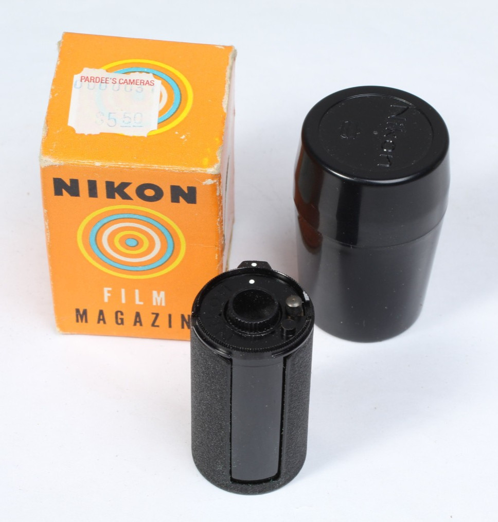 NOS NIKON 35MM FILM MAGAZINE IN THE BOX & CASE FOR NIKON RANGEFINDER CAMERAS