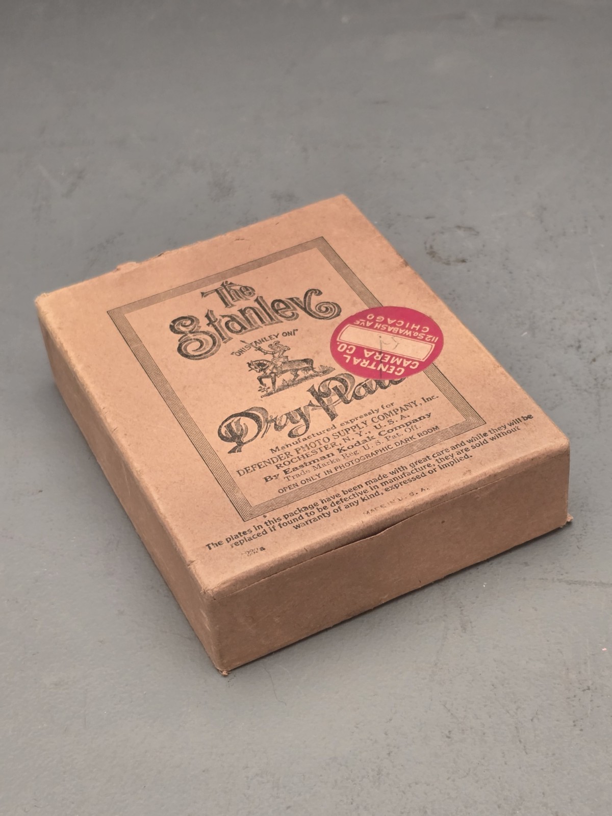 The Stanley Dry Plates #5966 3 1/4 x 4 1/4 Excellent Condition Open Box