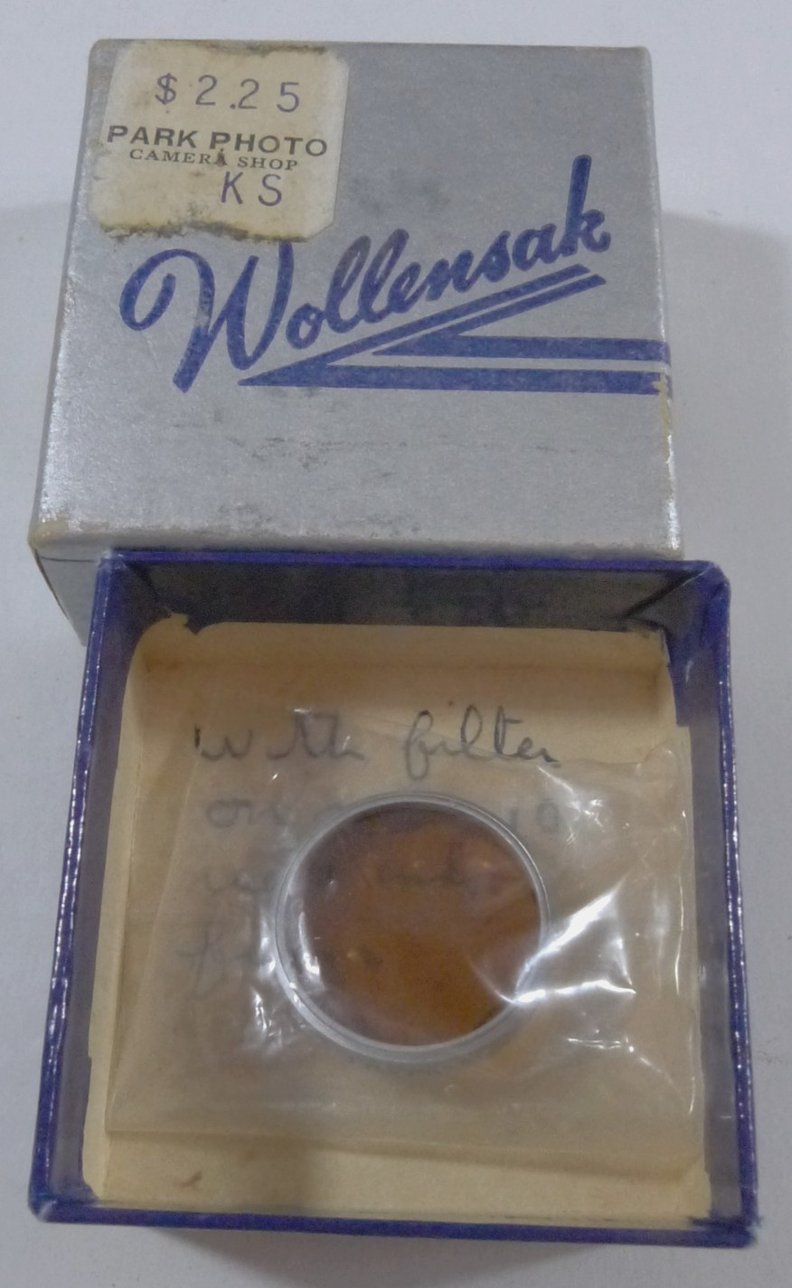 Wollensak Daylight Filter Size No. 4 Type A Drop In Glass Filter w/Box VINTAGE