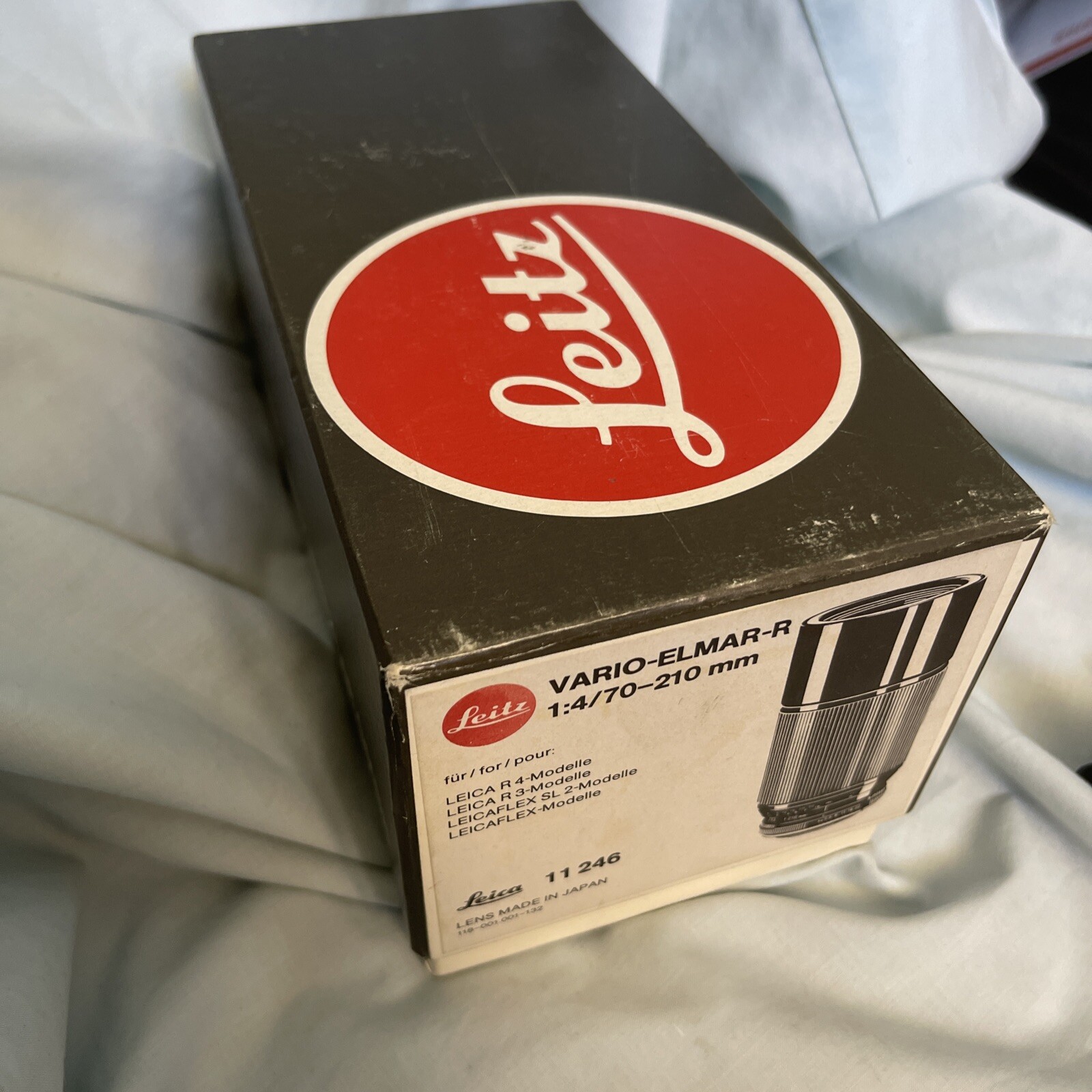 Leitz Leica VARIO ELMAR R 4 / 70-210 Empty Box With Manual Warranty Foam # 11246