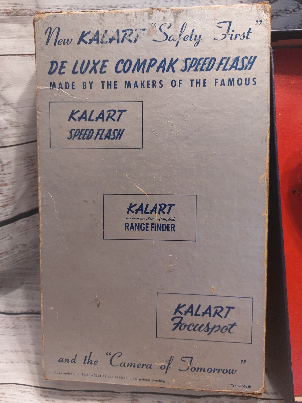 Kalart Speed Flash Safety First De Luxe Compak Original Box 1950’s (O)