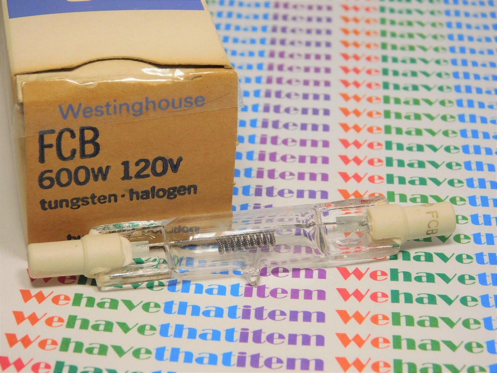 FCB / TUNGSTEN-HALOGEN PROJECTION LAMP, BULB / 120V 600w / 1 PIECE (qzty)