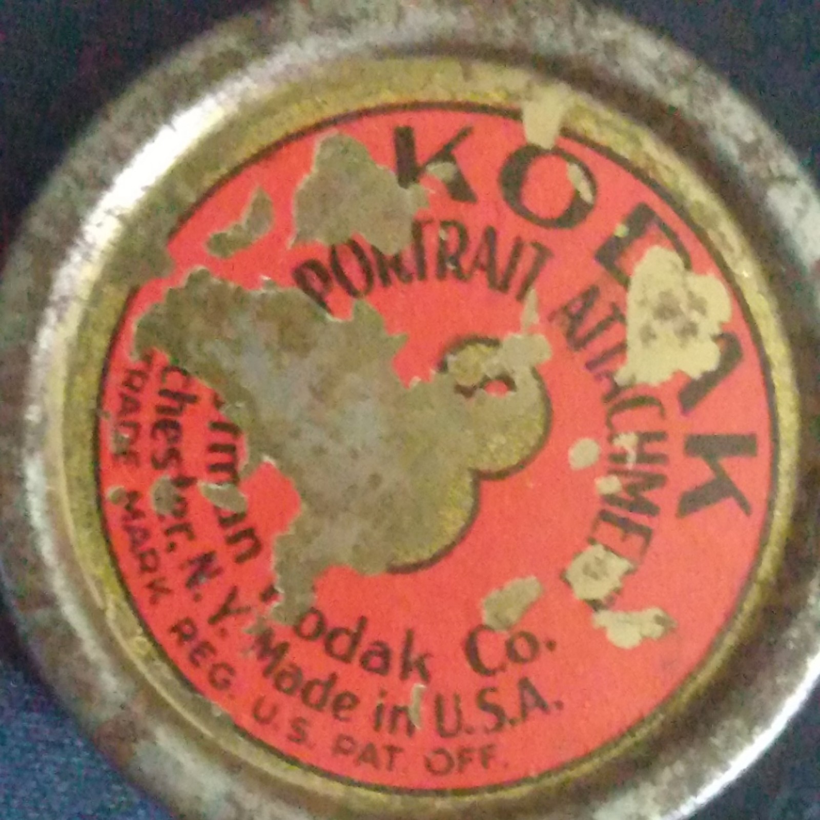 Kodak Lens Portrait Attachment No. 3 in tin with instructions, cleaning cloth