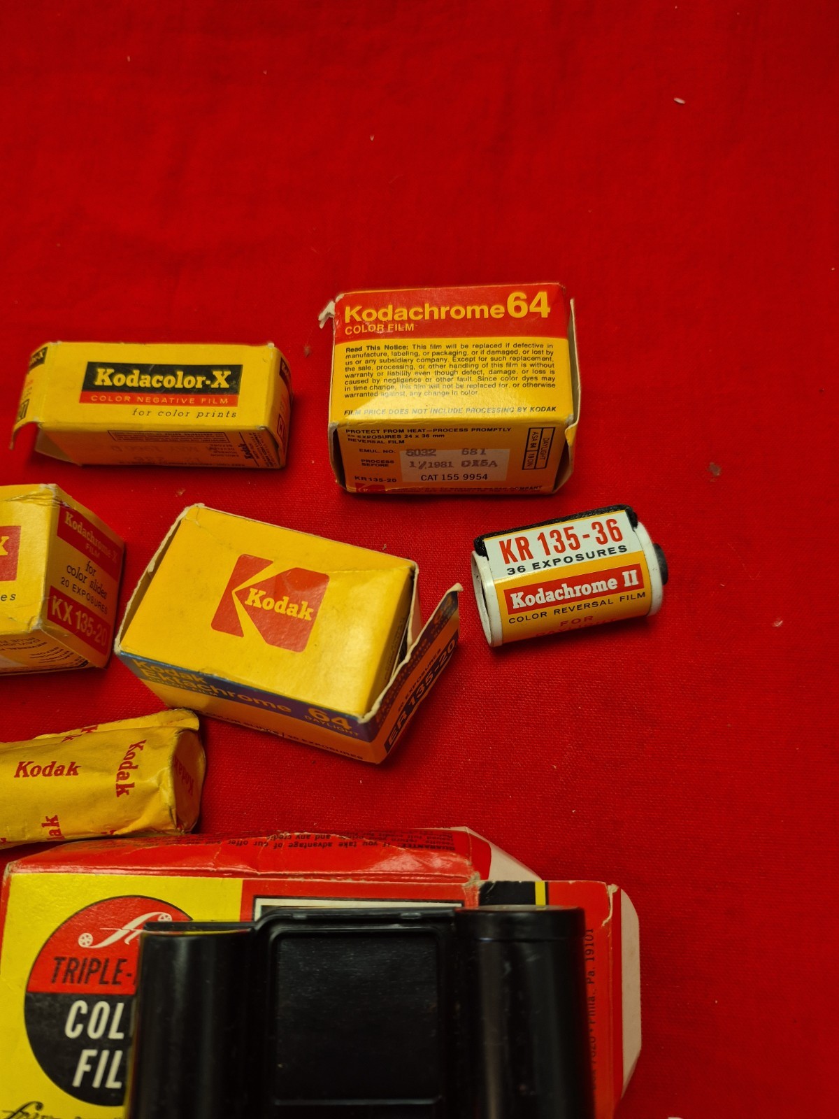 Lot Of Kodak And More Lot Of Film Bulbs Recording Tape