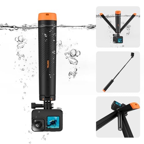 Official TELESIN 4-in-1 Multifunctional Waterproof Buoyancy Mini Tripod GoPro