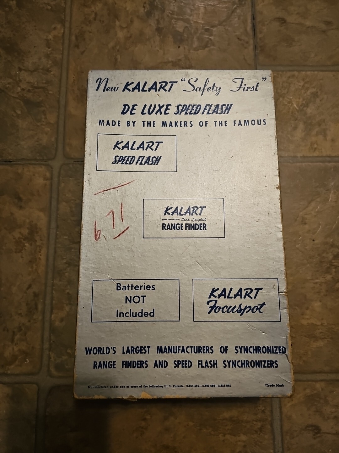 Vintage 1950’s Kalart Camera Flash In Box. Deluxe Speed Flash