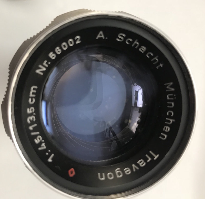 135mm Travegon Schacht lens for M42 camera 13.5cm – 15 aperture blades