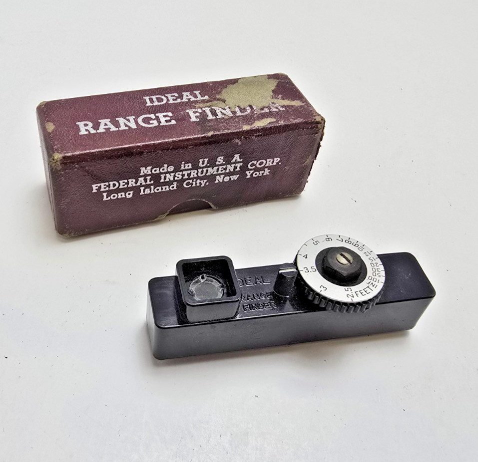 Vintage Ideal Range Finder Mfg By Federal Instrument Corp NY 1950s in Box USA