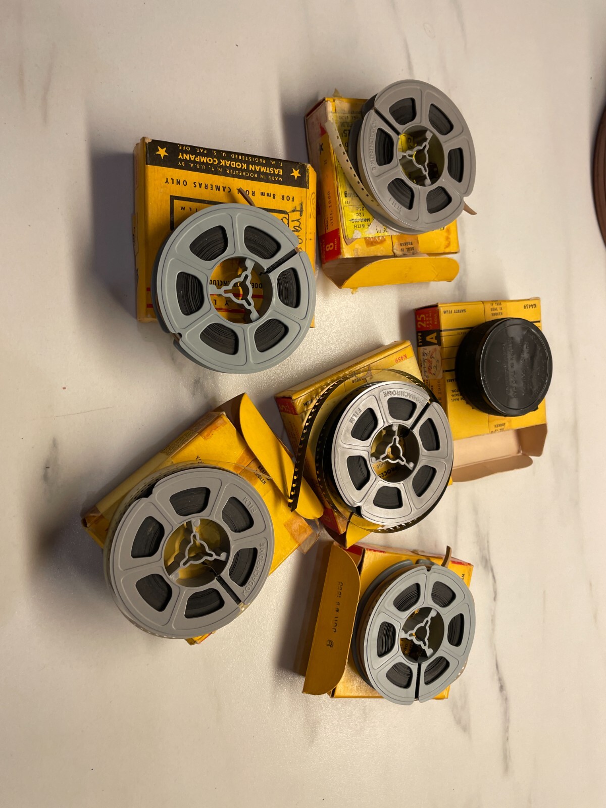 21 VTG Film Reel Lot Bell & Howell Goldberg Bros Super 8/8 Mm