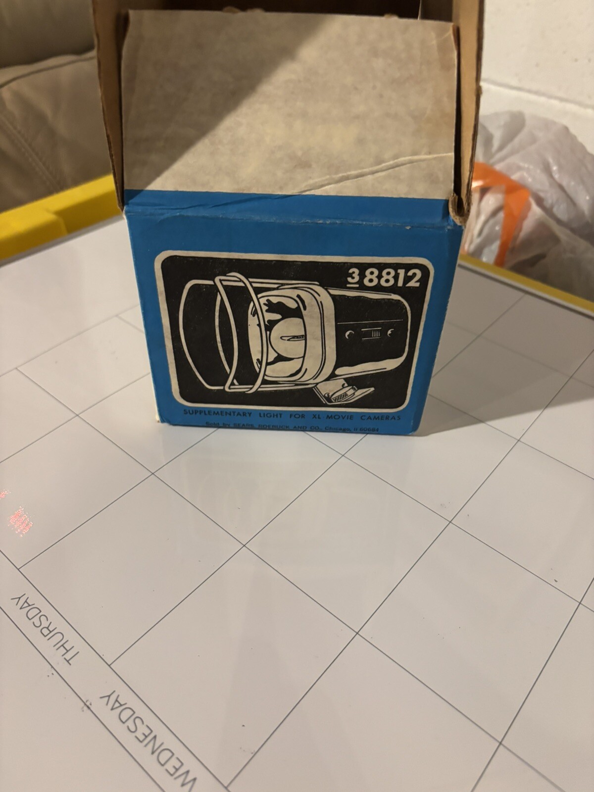 Vintage In The Box XL movie Light. Comes With Instructions Book. Sears