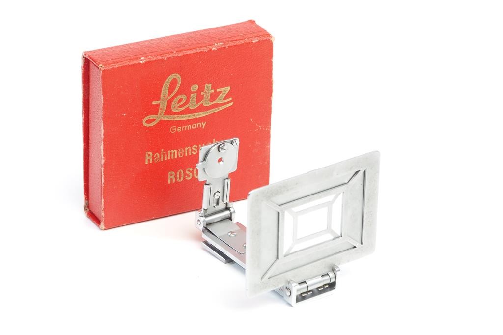 Leitz Leica Rosol Frame Finder Chrome 5Cm 9Cm 13.5Cm W. Box