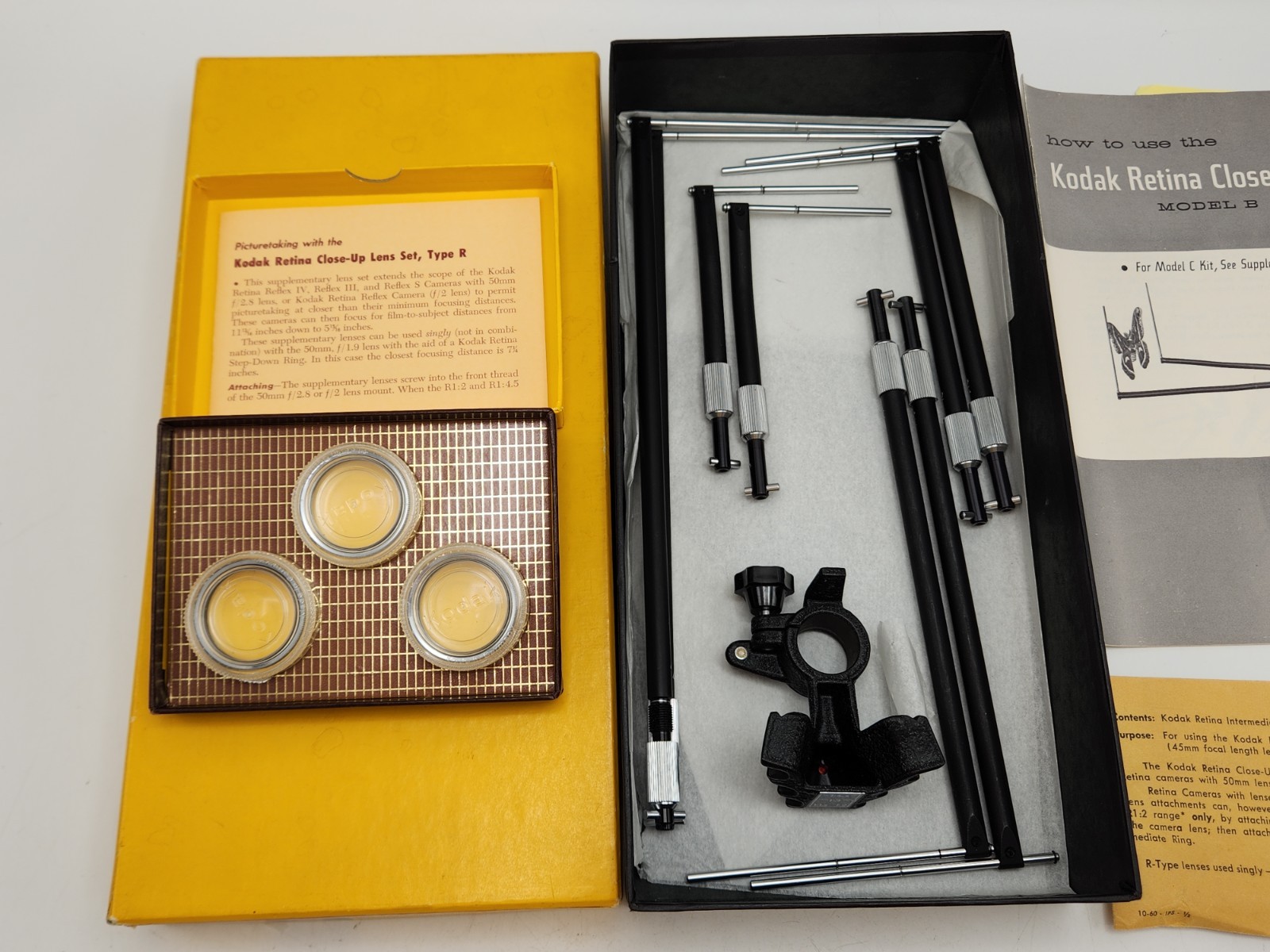 Kodak Retina Close-Up Kit w/ F2 32, F3 32, F4.5 32 Filters Camera Macro w/ Box