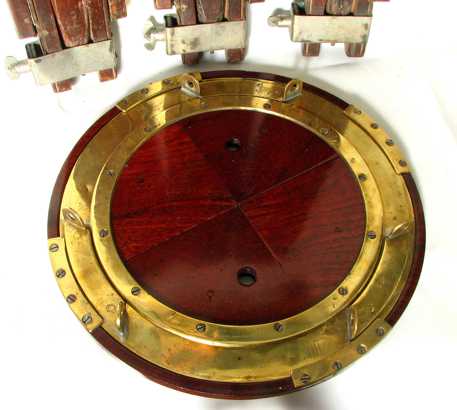Wood & Brass Tripod With Tripod Head/Platform For 12×15″ Field Camera, Rare ULF
