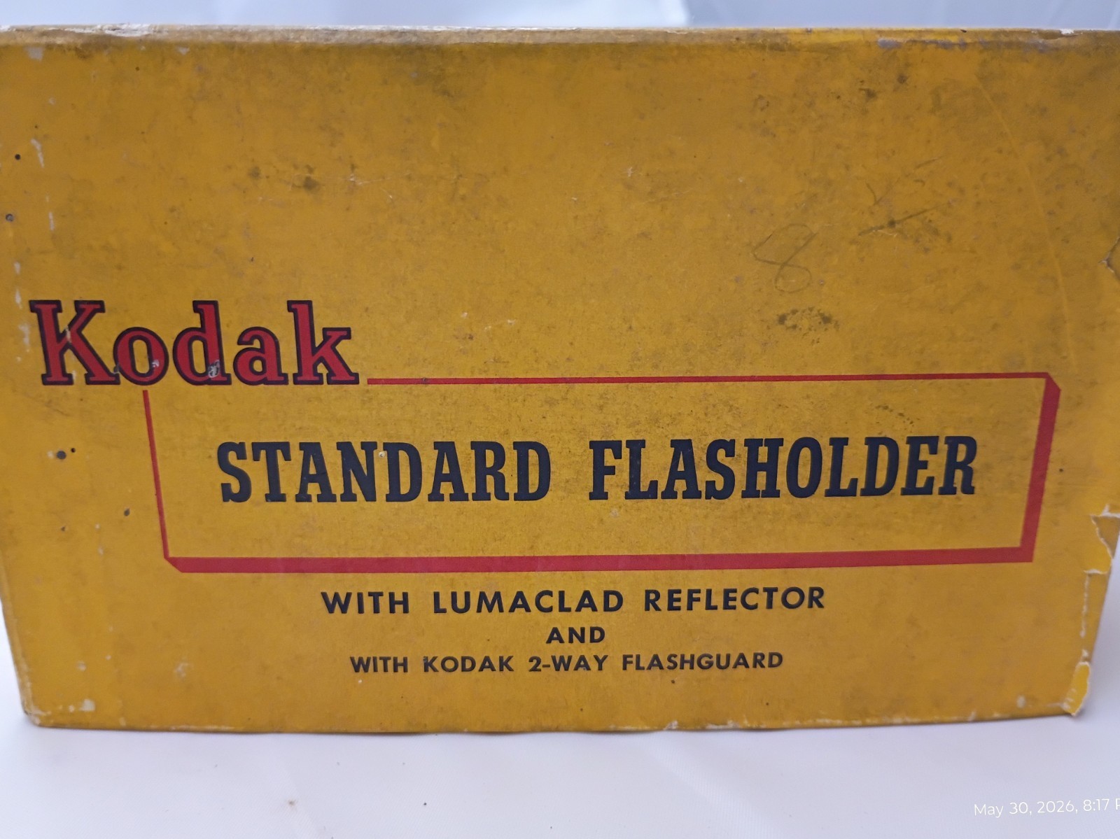 Vintage ’50’s Kodak Standard Flasholder Lumaclad Reflector In Box – NOT TESTED