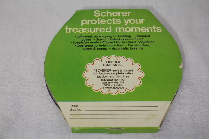 3 NOS Scherer 8mm Metal Film Reels NEW OLD STOCK Film Reel And Can Set 400 Ft