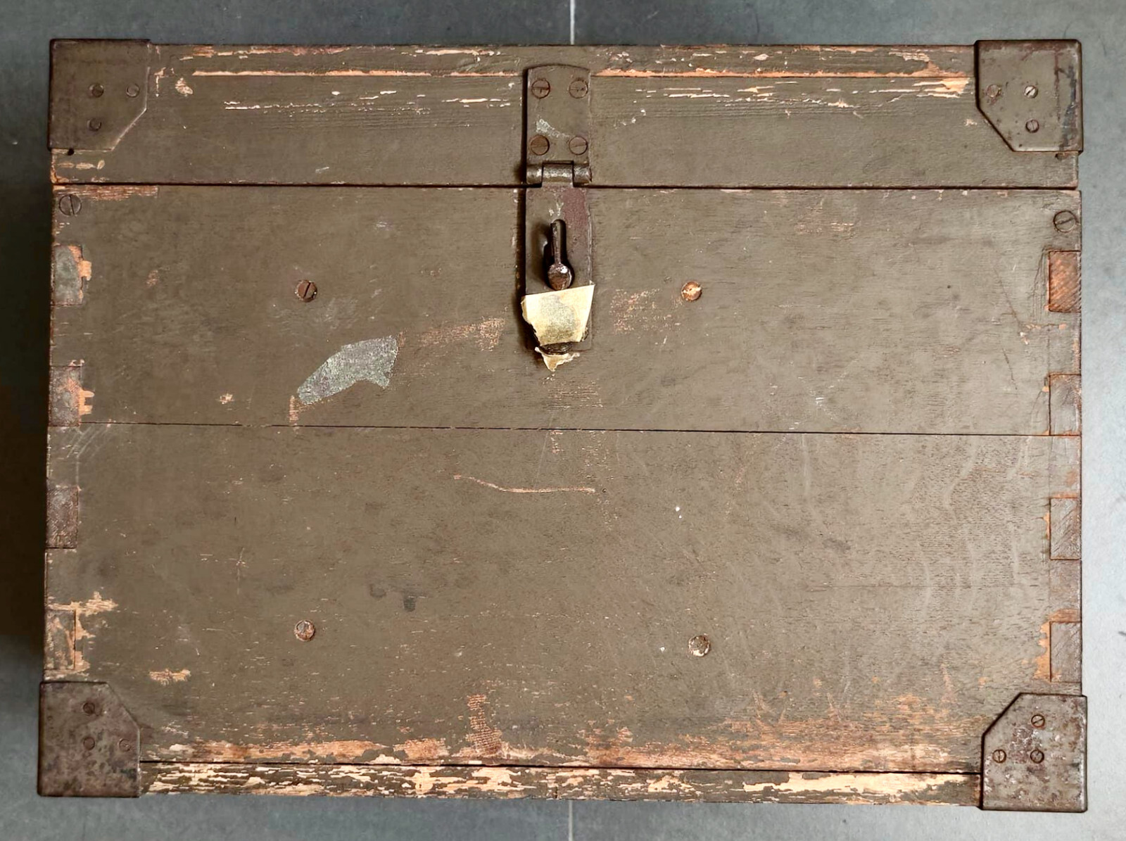 Empty Wood Box for Konishiroku (Konica) SK-100 Aerial Camera ……. Rare !!