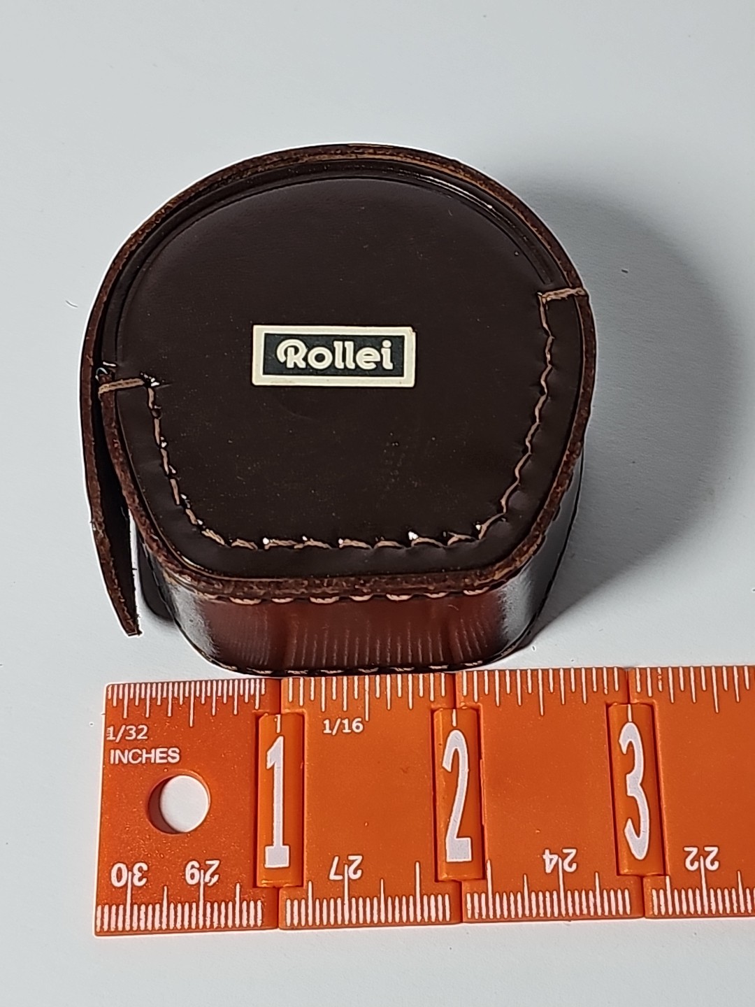 Vintage Rollei Leather Lens Case Mid-Century Germany