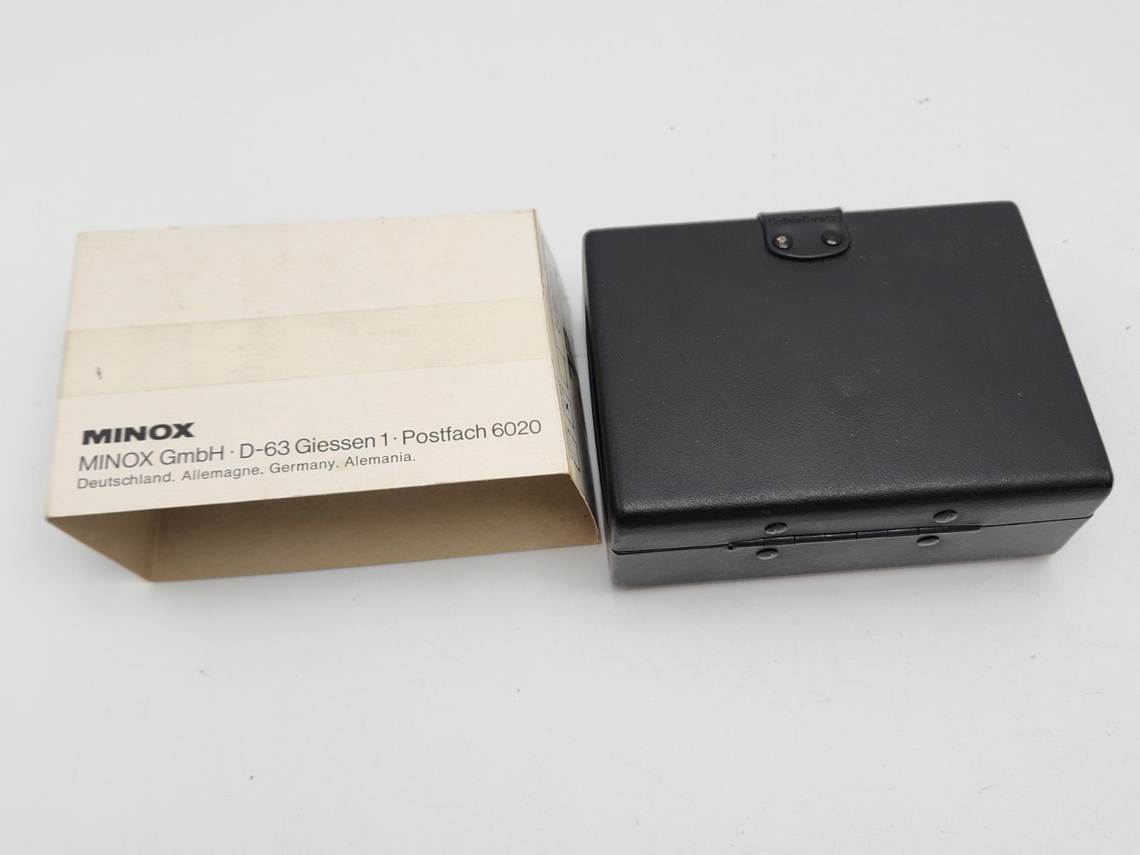 Box ONLY – Minox 35 EL Plastic Display Case for Subminiature Camera Germany