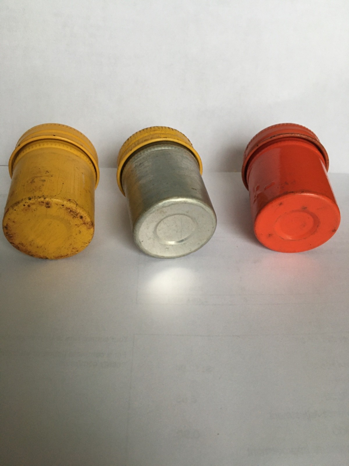 Vintage Film Canisters Lot of 3 Total-2 Kodak & 1 Unbranded