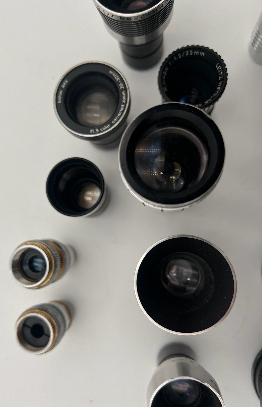 – LOT OF ASSORTED LENSES-PROJECTOR/CAMERA LENSES FOR PARTS/AS-IS