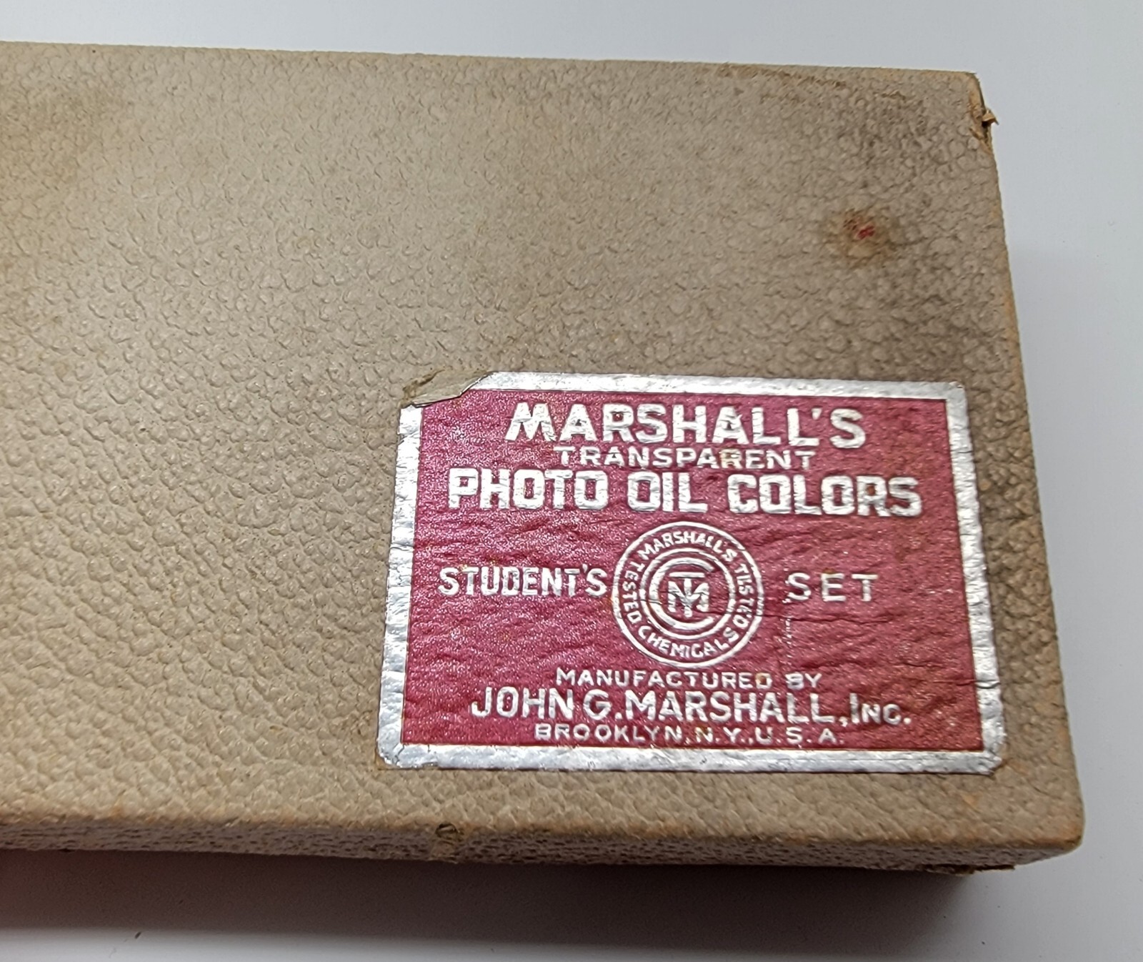 Vintage Marshall’s Transparent Photo Oils Colors Student Set John G Marshall USA