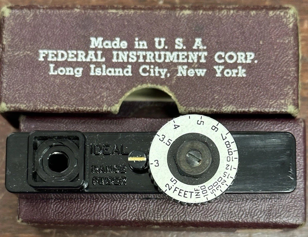 Vintage Ideal Range Finder Mfg. By Federal Instrument Corp NY 1950s in Box USA
