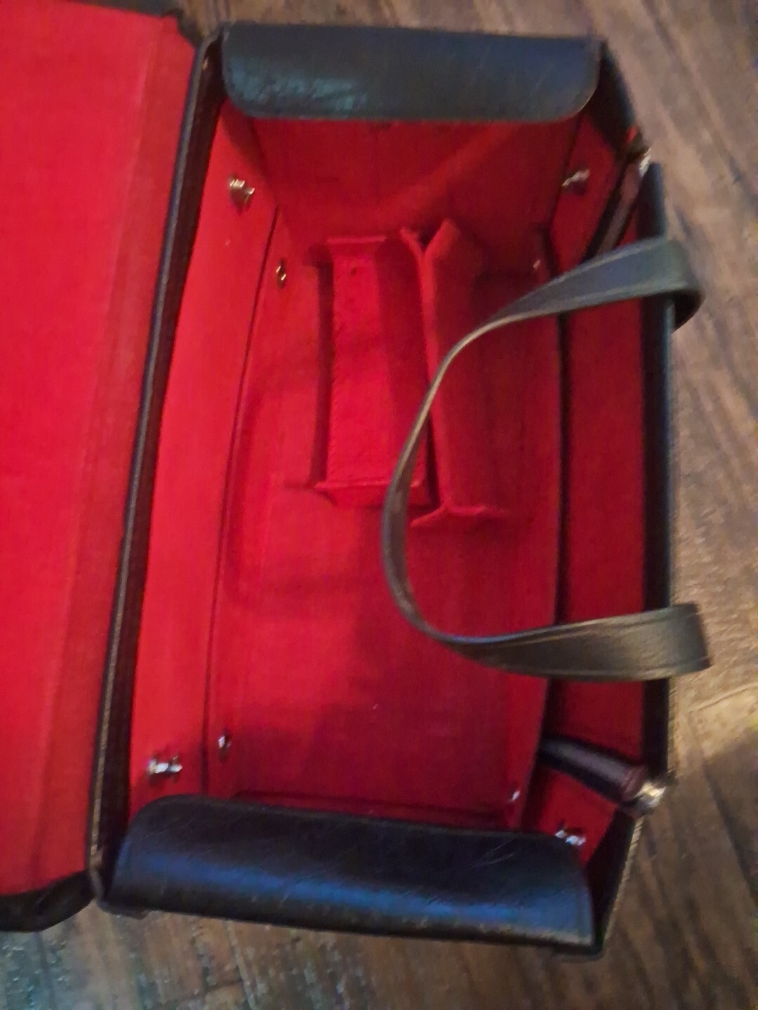 Vintage Coast Photographers Camera Bag Top Grain Cowhide Black Leather USA Made