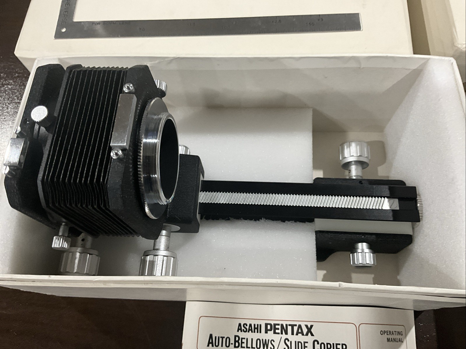 Pentax Asahi Auto-Bellows / Slide Copier Set Vintage In Boxes + Release Unused?
