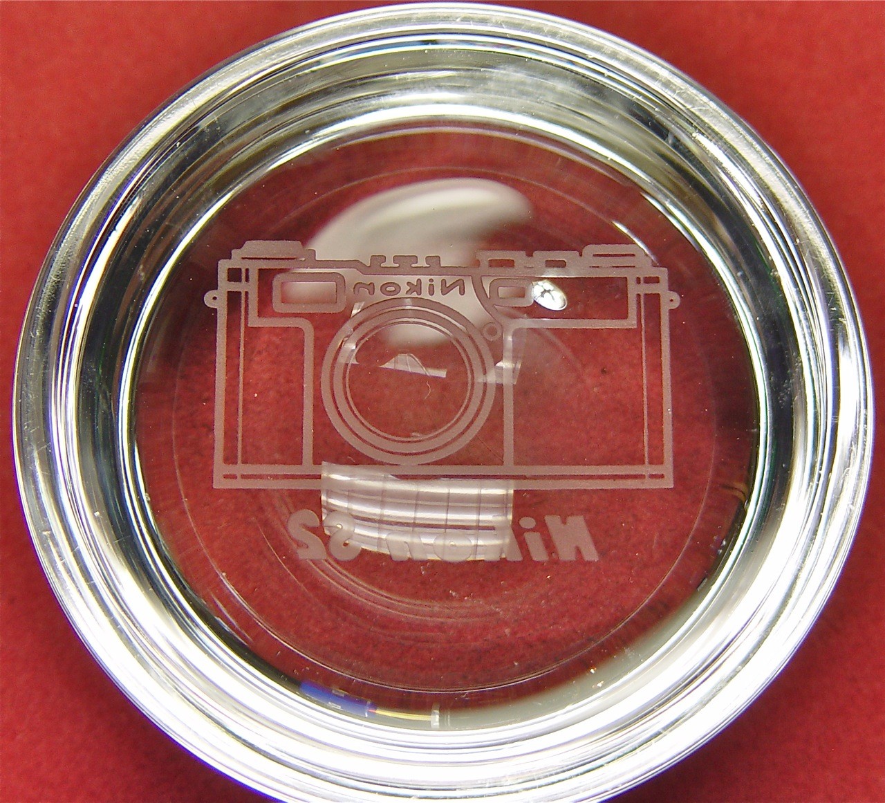 Nikon Rangefinder RF S2 Crystal Paper Weight ……….. Minty / Rare !!