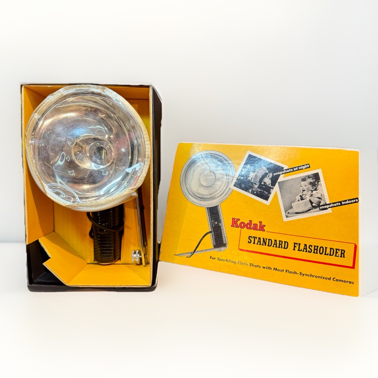 Vintage Kodak Standard Flasholder 92F Original Box Bracket Lumaclad Flashguard