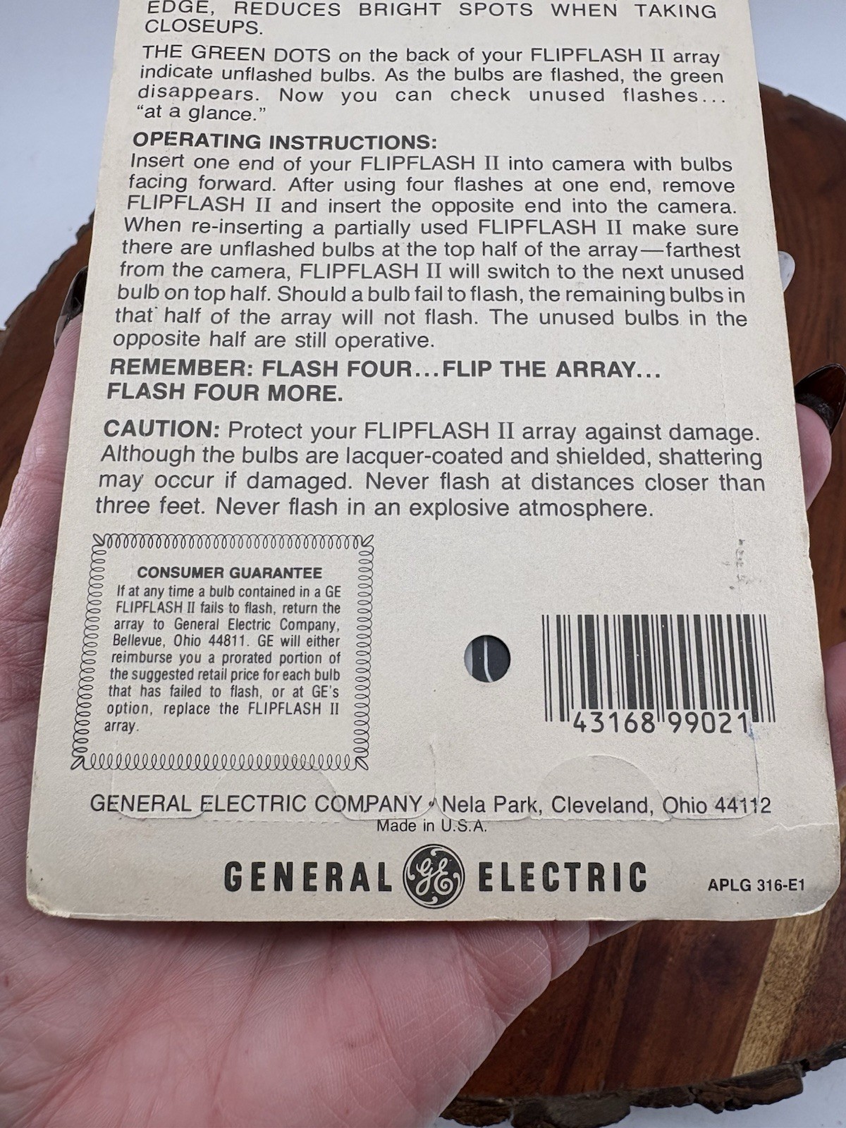 GE Flip Flash II Twin Pack NOS New Old Stock 2 Arrays 16 Flashes FlipFlash NEW