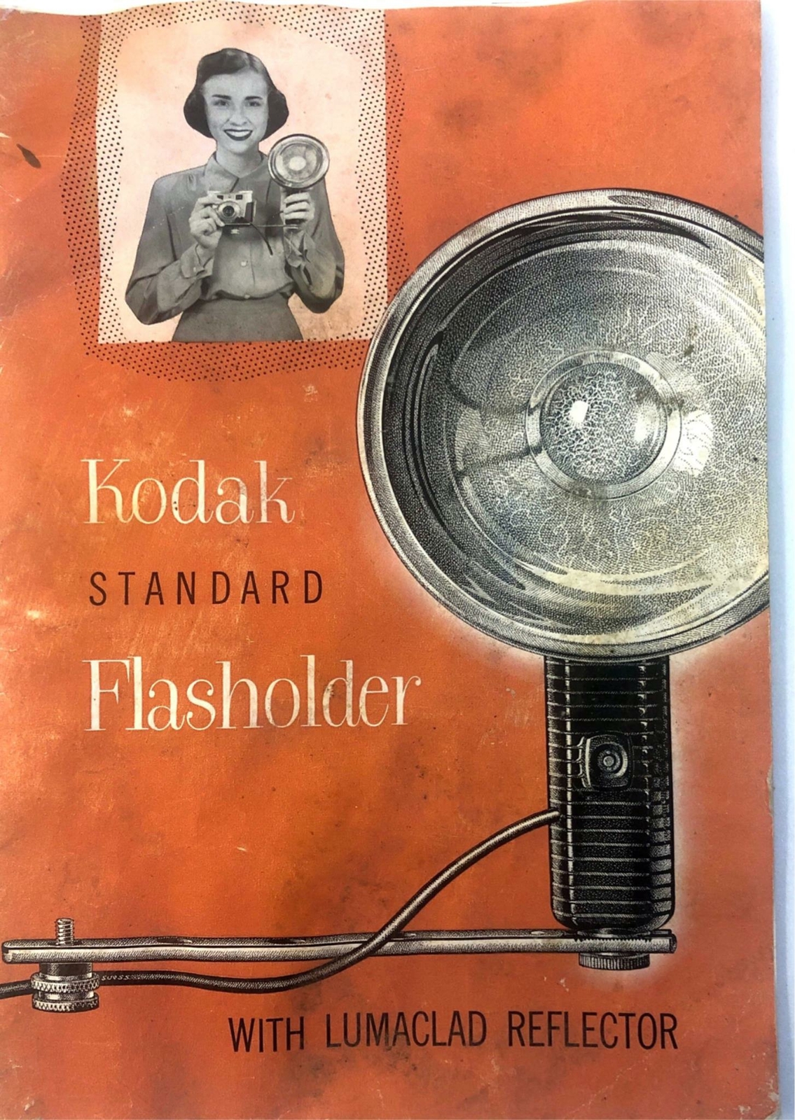 Vintage Kodak Standard Flasholder with Kodak Flashpack, manual, box
