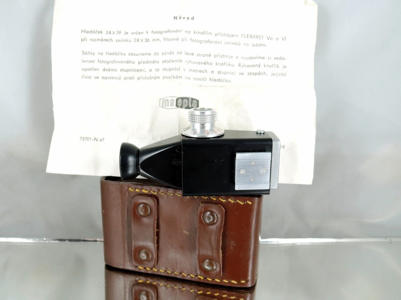 Viewfinder Flexaret Meopta genuine accessories gray 24×36 CLA VERY GOOD